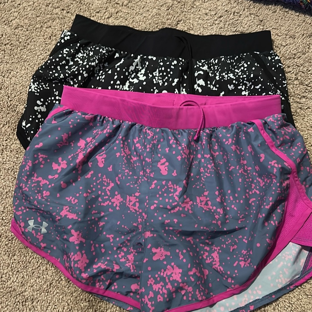 2 pairs of under armour shorts